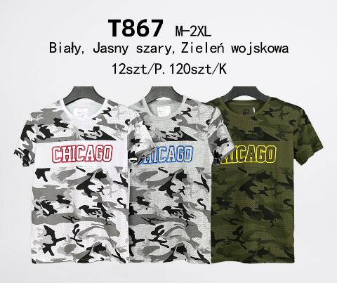 Bluzka Męskie T867 Mix kolor M-2XL 1