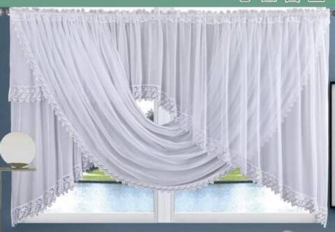 Firanki gotowe  R28 Mix kolor 400x150; 600x180 1