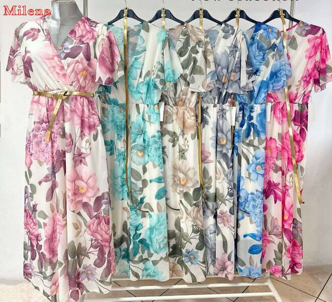 Sukienka damskie 11103 MIX KOLOR STANDARD (Towar Polskie)