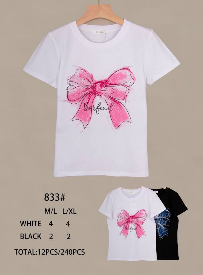 Bluzka damskie 833  MIX KOLOR M-XL 