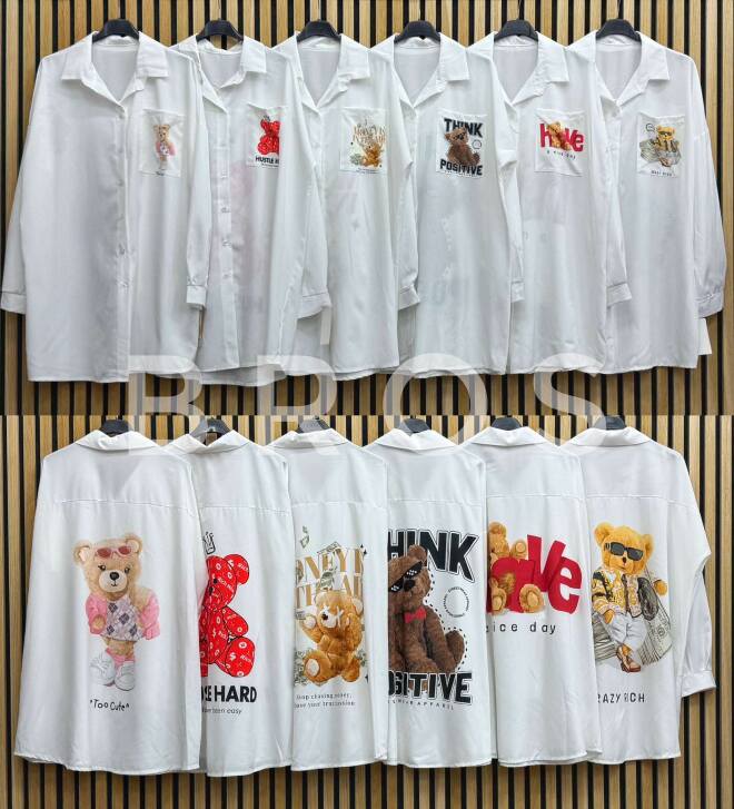 Koszule damskie 15075 Mix kolor Standard (Towar Włoskie)   1