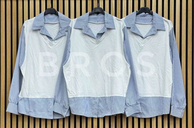 Koszule damskie 15077 Mix kolor Standard (Towar Włoskie)  