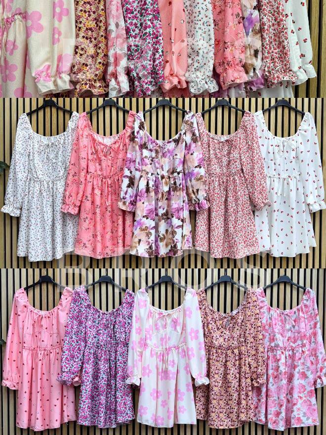 Sukienka damskie 13012 Mix kolor Standard (Towar Włoskie)