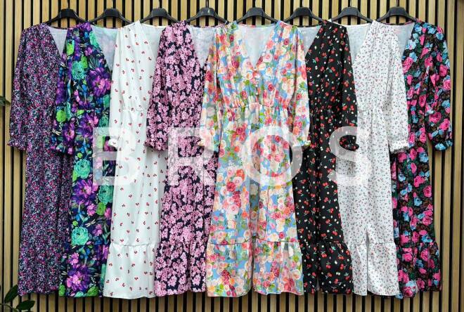 Sukienka damskie 13013 Mix kolor Standard (Towar Włoskie)