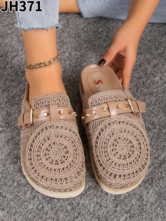 Kapcie damskie JH371 KHAKI 36-41 1