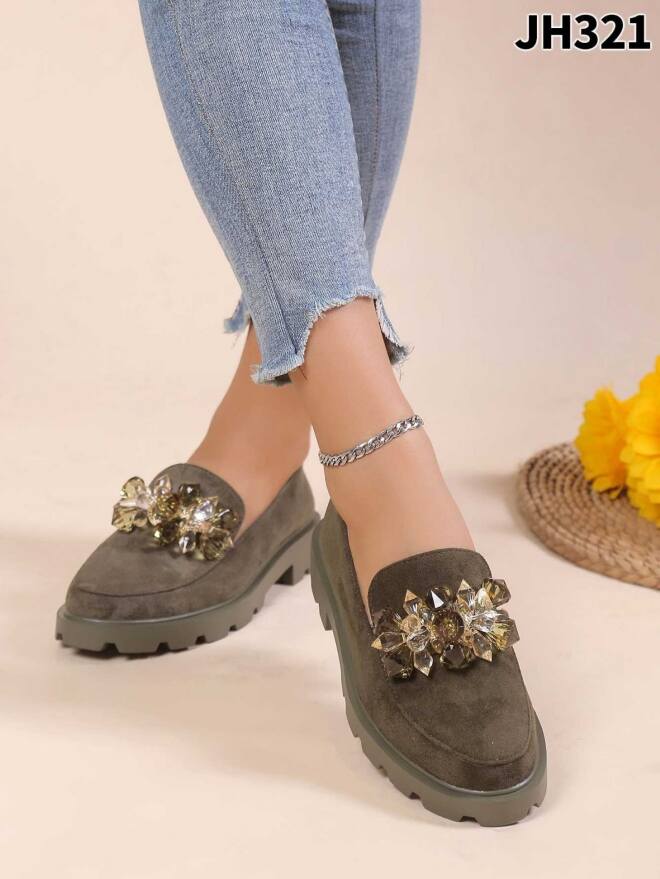 Półbuty Damskie JH321 GREEN 36-41 1