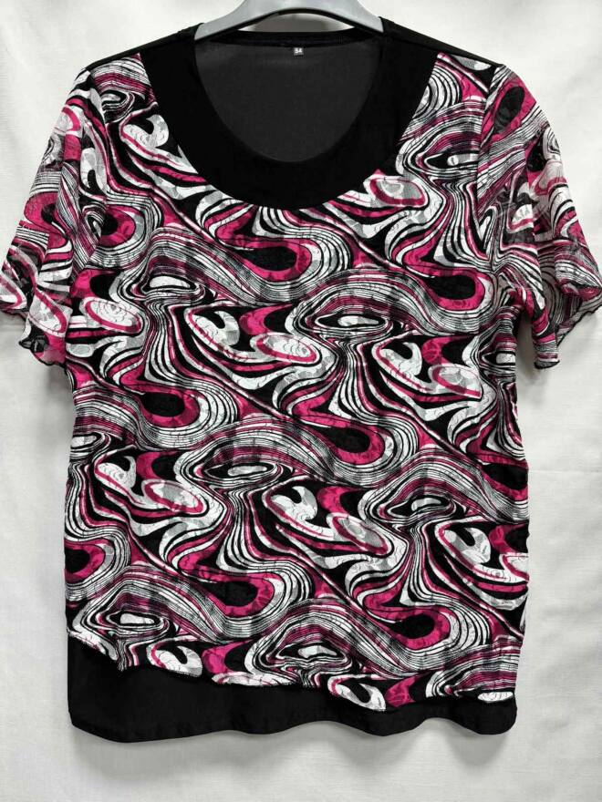 Bluzka damskie 13051 1 kolor 48-54 (Towar Polskie) 