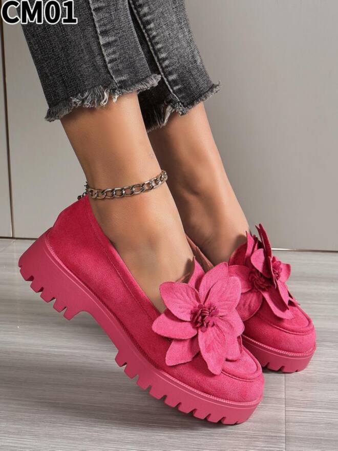 Półbuty Damskie CM01 FUSHIA 36-41 1