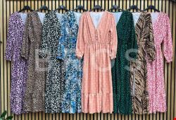 Sukienka damskie 15090 Mix kolor Standard (Towar Włoskie)