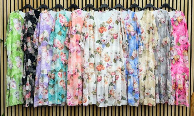 Sukienka damskie 15093 Mix kolor Standard (Towar Włoskie)