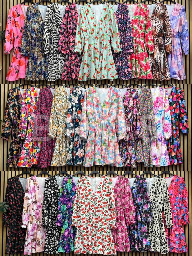 Sukienka damskie 15095 Mix kolor Standard (Towar Włoskie)