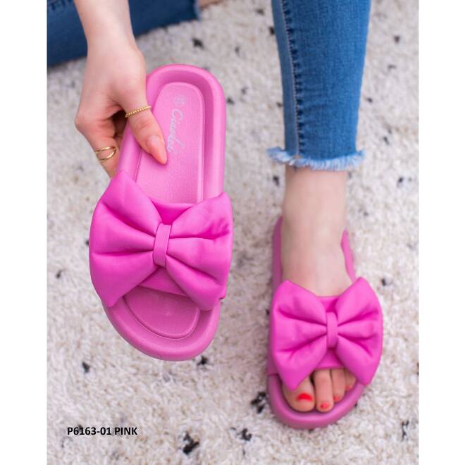 Klapki Damskie P6163-01 PINK 36-41