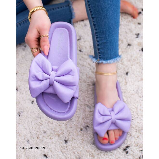 Klapki Damskie P6163-01 PURPLE 36-41 1