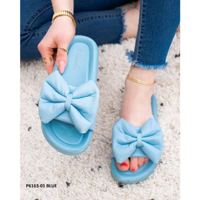 Klapki Damskie P6163-01 BLUE 36-41