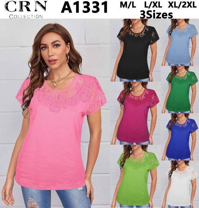 Bluzka damskie A1331 MIX KOLOR M-2XL (Towar Tureckie) 1