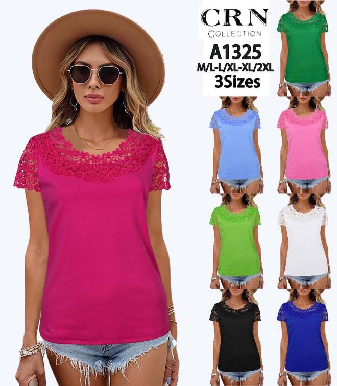 Bluzka damskie A1325 MIX KOLOR M-2XL (Towar Tureckie)