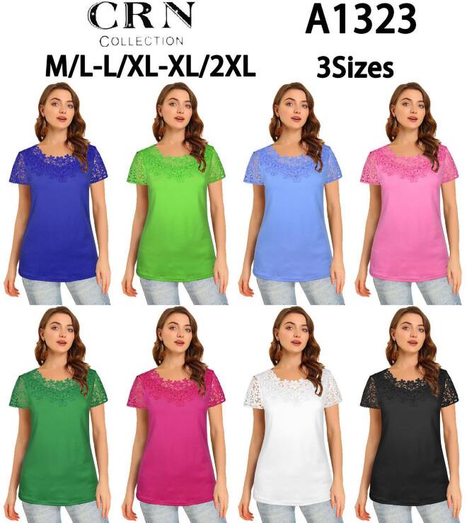 Bluzka damskie A1323 MIX KOLOR M-2XL (Towar Tureckie)