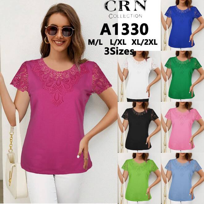 Bluzka damskie A1330 MIX KOLOR M-2XL (Towar Tureckie)