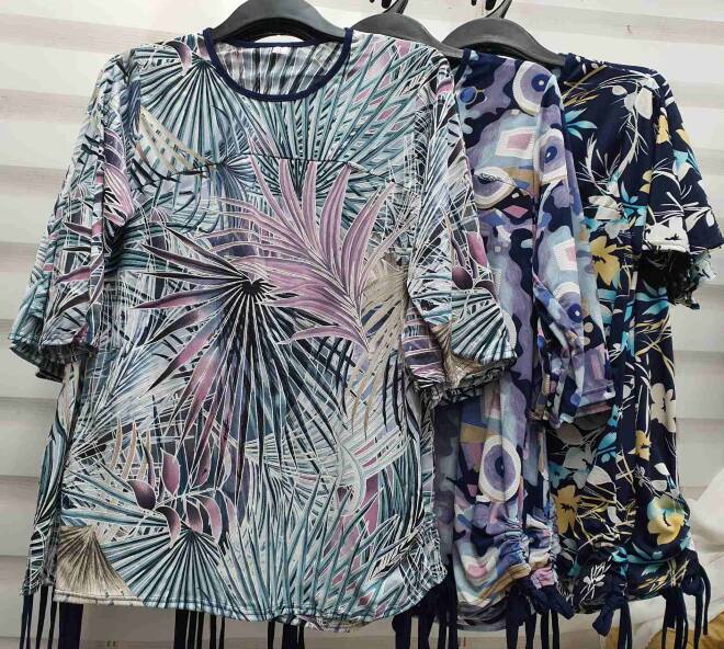 Bluzka damskie 16085 MIX KOLOR M-3XL (Towar Ploskie)