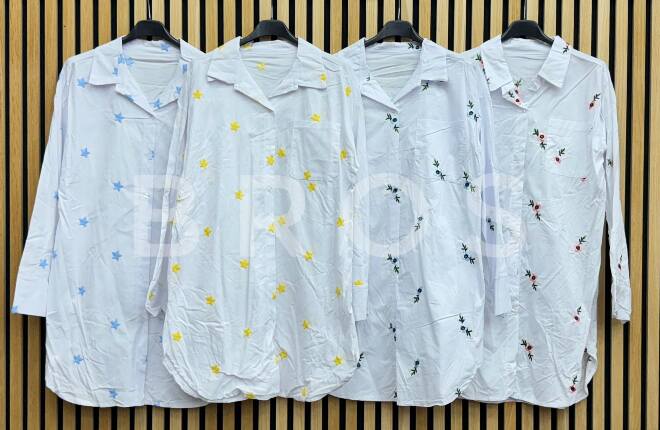 Koszule damskie 16109 Mix kolor Standard (Towar Włoskie)