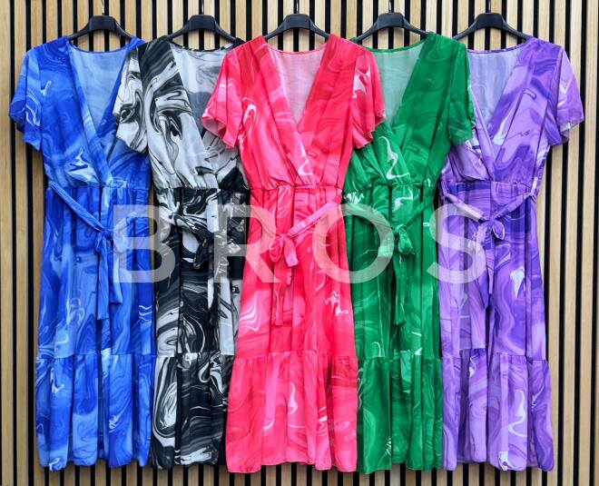 Sukienka damskie 16114 Mix kolor Standard (Towar Włoskie)