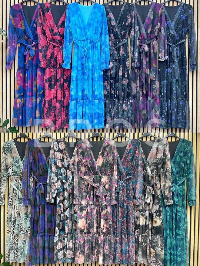 Sukienka damskie 16115 Mix kolor Standard (Towar Włoskie) 1