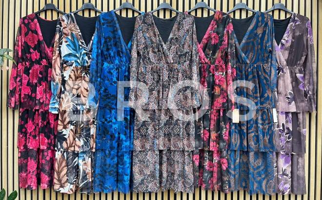 Sukienka damskie 16117 Mix kolor Standard (Towar Włoskie) 1