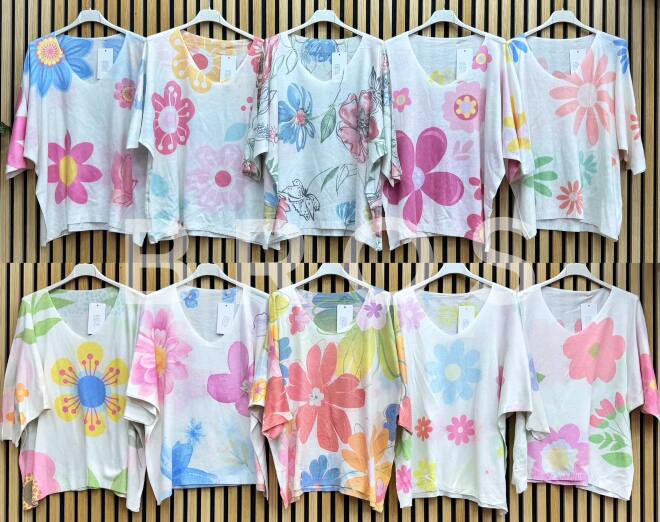 Bluzka damskie 16156 Mix kolor Standard (Towar Włoskie)  