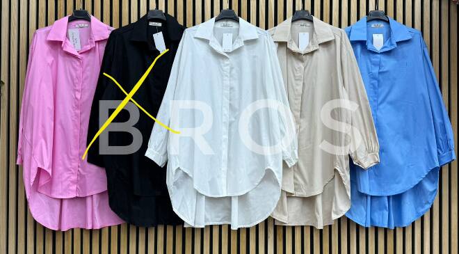 Koszule damskie 16165 Mix kolor Standard (Towar Włoskie)