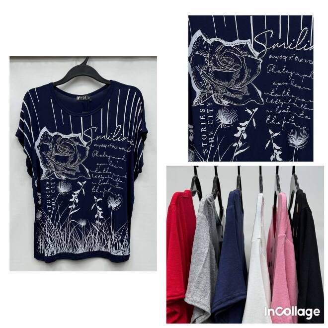 Bluzka damskie 18540 MIX KOLOR XL-3XL 1