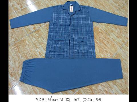 Piżama Meskie 1001 1 kolor M-3XL