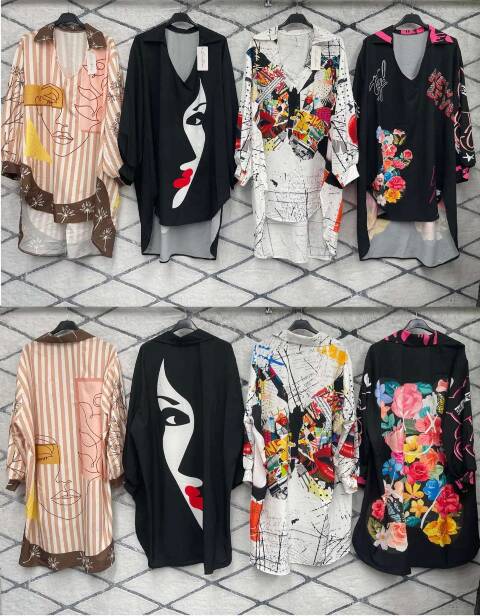 Koszule damskie 2034 Mix kolor Standard (Towar Włoskie) 1