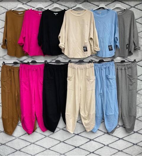 Komplet damskie 2037 Mix kolor Standard (Towar Włoskie)