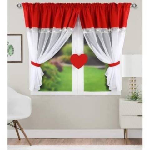 Firanki gotowe  R52 Mix kolor 145x400