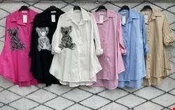 Koszule damskie 2041 Mix kolor Standard (Towar Włoskie)