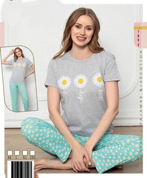 Piżama Damskie 1031 1 kolor M-2XL (Towar Tureckie)