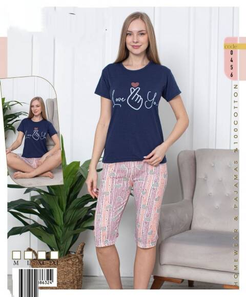 Piżama Damskie 1032 1 kolor M-2XL (Towar Tureckie) 1