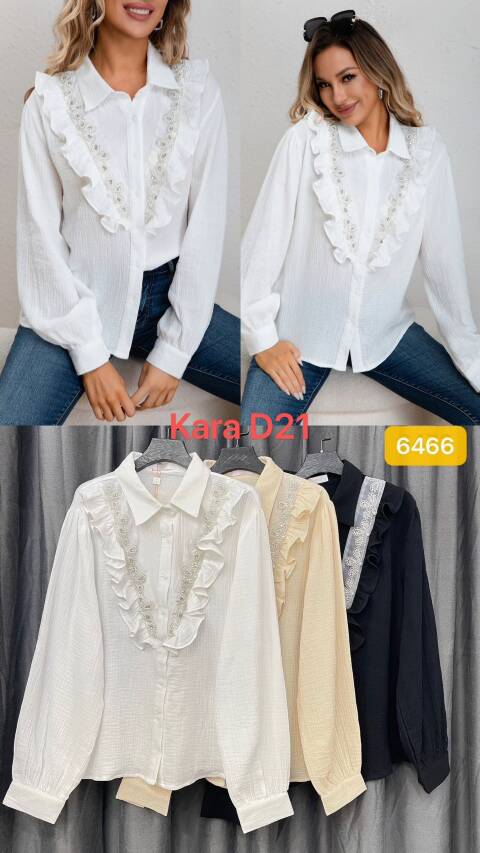 Koszule damskie 6466 Mix kolor Standard (Towar Włoskie) 1