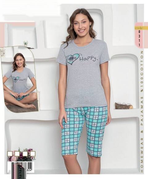 Piżama Damskie 1037 1 kolor M-2XL (Towar Tureckie)