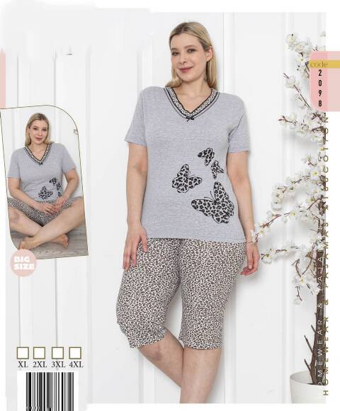 Piżama Damskie 1043 Mix kolor XL-4XL (Towar Tureckie) 1