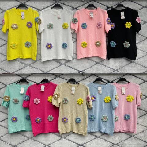 Bluzka damskie 2049 Mix kolor Standard (Towar Włoskie) 1