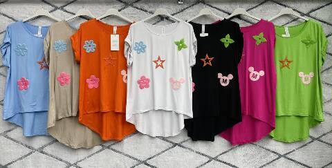 Bluzka damskie 2050 Mix kolor Standard (Towar Włoskie) 1