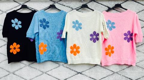 Bluzka damskie 2051 Mix kolor Standard (Towar Włoskie) 1