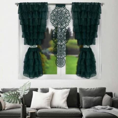 Komplet Firanki gotowy R16 Mix kolor 145x160; 50x135