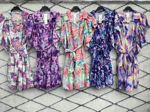 Sukienka Damskie 2062 Mix kolor Standard (Towar Włoskie)