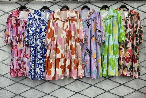 Sukienka damskie 2066 Mix kolor Standard (Towar Włoskie) 1