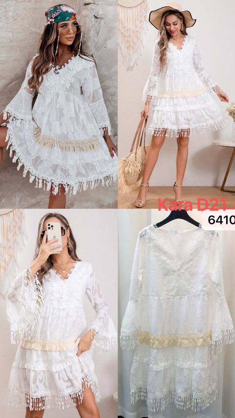 Sukienka damskie 6410 Mix kolor Standard (Towar Włoskie) 1