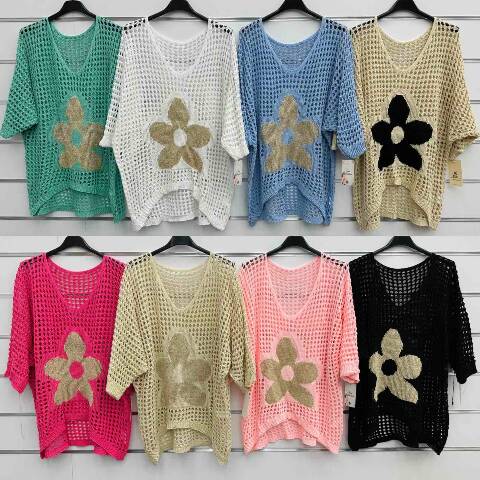 Bluzka damskie 2075 Mix kolor Standard (Towar Włoskie) 1