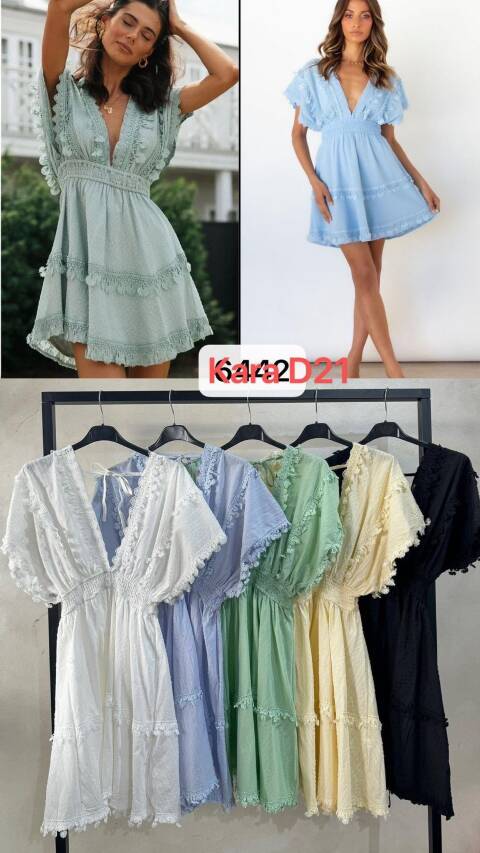 Sukienka damskie 6442 Mix kolor Standard (Towar Włoskie) 1