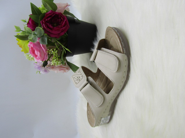 Klapki Damskie K01-6 BEIGE 36-42 1